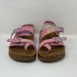 USED - Toddler Girl's Falls Creek Kids Rainbow Pink Strap Sandals Size 10